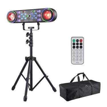 Imagem de Luz de prateleira 7-em-1 LED com efeito para KTV Festa Familiar DJ rack DMX512 Controle por voz Modos automáticos Mestre-Escravo