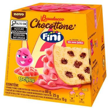 Imagem de Chocottone Mini Bauducco Fini Beijos com Gotas de Chocolate 80g