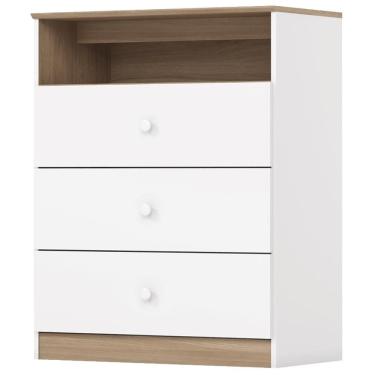Imagem de Comoda Infantil 3 Gavetas 75 cm Magia Henn