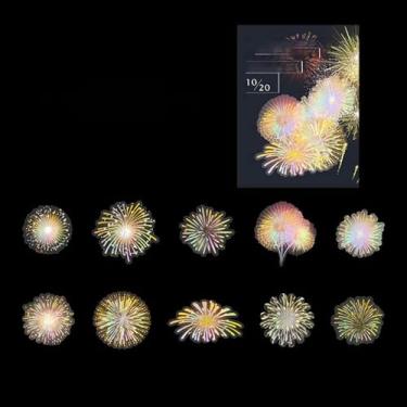 Imagem de Adesivos de scrapbook de 20 folhas, designs de fogos de artifício para planejador, diário de lixo, diário, diário, decoração de álbum, autopapelaria