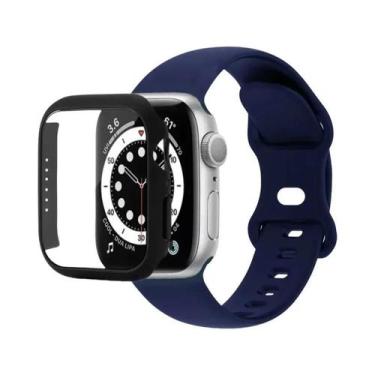 Imagem de Pulseira De Silicone Para Apple Watch 44mm 41mm 45mm 40mm 38mm 42mm Co