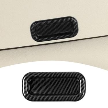Imagem de PDKLIN Para acabamento da tampa do cabo do teto solar Durango para carregador/Durango/300C 2011-Present Acessórios interiores de fibra de carbono preta 1 peça