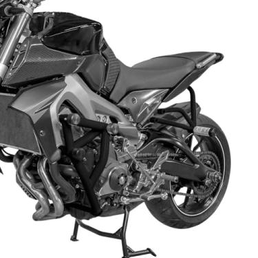 Imagem de TAZGANTAX Protetor De Motor De Motocicleta Crash Bar Para Mt09 Fz09 Sub-Cage Traseiro Peg De Passageiro Compatível Com Y-Amaha Mt-09 Fz-09 Mt Fz 09 Tracer 900 Xsr900 2014 2015 2016 Proteção Contra Q