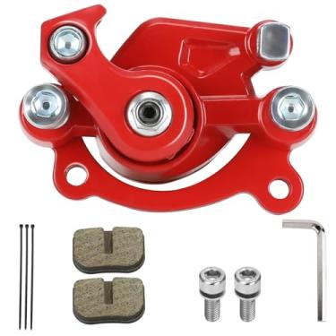 Imagem de FVRITO Pinça de freio e pastilha para Classic 80cc MM-B80 105cc MM-B105 1000w MM-E1000 Motovox MBX10 MBX11 Coleman CT100U CC100X Mini Bicicleta 47 49cc Mini ATV Standard Scooter Dirt Pocket Bike Go Kart Vermelho