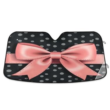 Imagem de ATTX Protetor solar universal para para-brisas de carro 134,6 cm x 59,7 cm com proteção UV, persiana frontal automática dobrável para caminhões Sedans SUVs #394