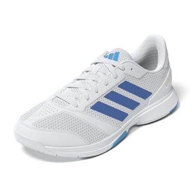 Imagem de adidas Tênis masculino Ligra 8 Indoor, Branco/azul raio, 41