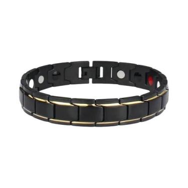 Imagem de Pulseira Magnética Masculina Para Alívio Da Dor Da Artrite, Joia Energ