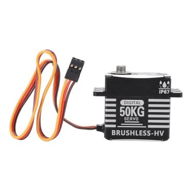 Imagem de Generic Servo Sem Escova, Servo Digital à Prova D'água de Alto Torque de 50kg, Engrenagem de Metal Completa Com Caixa de Alumínio para Crawler de Carro Rc 1/8 1/10
