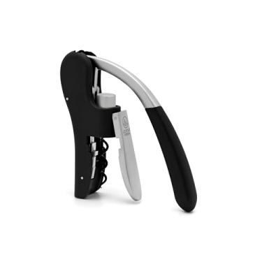 Imagem de Leopold Vienna, Saca-rolhas mini polvo com alavanca, aço inoxidável, preto e prata