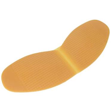 Imagem de Sapatos de couro reparação borracha anti deslizamento antepé sola antiderrapante durável borracha natural meia sola almofada para sapatos usados ​​preto marrom amarelo 1 par (Amarela)