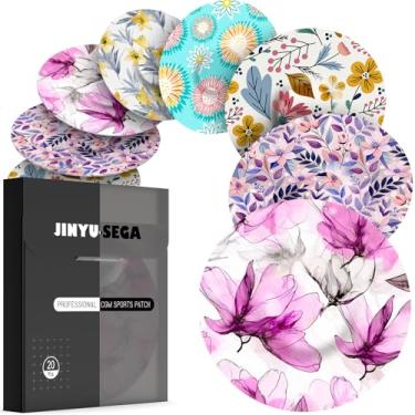 Imagem de 20 capas de sensor para Libre 3 e Lingo à prova d'água, adesivos para Lingo, protetor CGM à prova de suor, dura 14 dias (floral, libre 3)