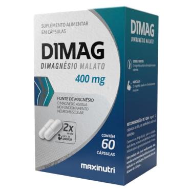 Imagem de Maxinutri, Dimag Dimalato de Magnesio 400mg 60 Capsulas Maxinutri