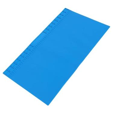 Imagem de Zopsc Tapete de Solda Extra Grande, Almofada de Bancada de Silicone à Prova de Calor Com Compartimentos de Armazenamento, Resistência a Altas Temperaturas, Antiderrapante (Azul)