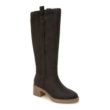 Imagem de kensie Bota de cano alto feminina Naomi, Marrom escuro, 41
