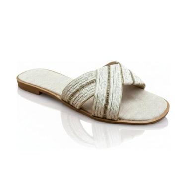 Imagem de Tamanco 40 ao 43 Feminino Aura Conforto Juta Natural Sola TR Antiderrapante