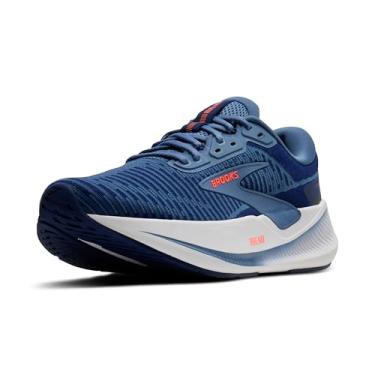 Imagem de Brooks Tênis masculino Revel Max Neutral para corrida e caminhada, Azul (beacon) azul/luar/laranja, 47