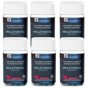 Imagem de Melatonina Gummy Abihto c/60 Gomas Kit c/6 Frutas Vermelhas
