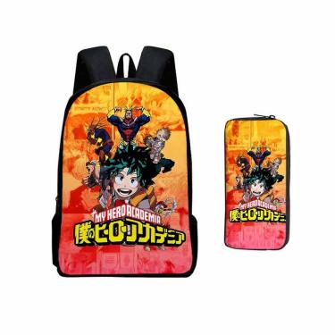 Imagem de Conjunto de mochilas My Hero Academia Midoriya Izuku para crianças