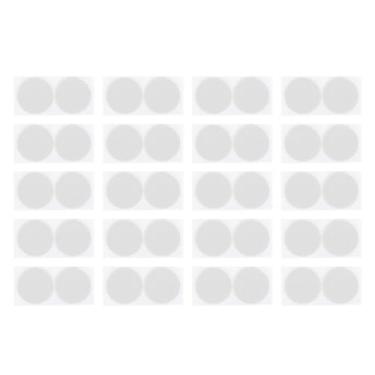 Imagem de CUOFYUNL 20 pares de capa de mamilo masculina, tecido não tecido, prevenção de atrito, protetor de mamilo para corrida, surf, ciclismo, 4,5 cm (Branca)