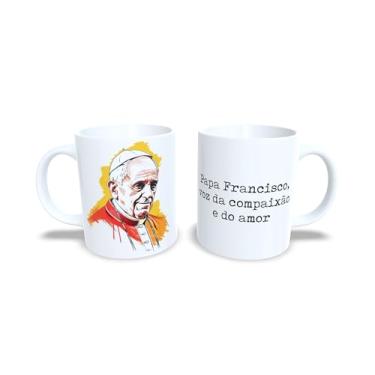 Imagem de Caneca de Cerâmica 325ml com Tema Católico Luz Divina, Branca com Imagem Religiosa e Frase Inspiracional (13752)