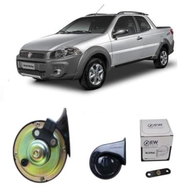 Imagem de BUZINA AUTOMOTIVA CARACOL COM PLUG E CONECTOR (2 PINOS) PARA STRADA 2014 > 2020 - TIGER AUTO