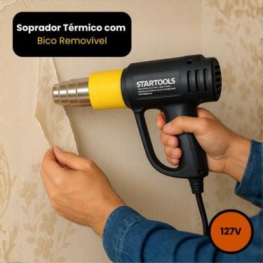 Imagem de Soprador Térmico com Bico Removível Potência 2000W 127V - STARTOOLS
