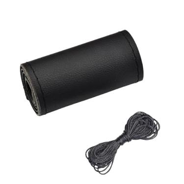 Imagem de Capa Para Volante de Carro em Couro Revestimento Costurada (Couro Liso Sem Furo Preto)