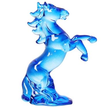 Imagem de Decorações de Ano Novo Chinês Estátua de Cavalo Feng Shui Ornamento de Ano de Cavalo Esculturas de Resina Lembrança de Bênção do Zodíaco para Ano Novo Chinês 2026 Decorações de Mesa Colecionáveis de