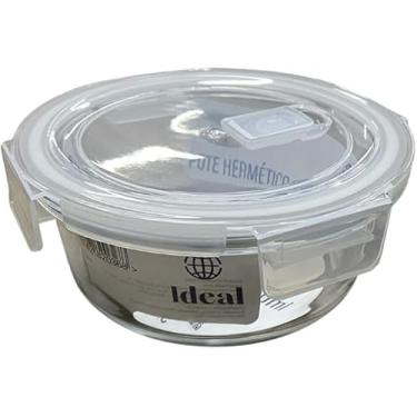 Imagem de Pote Hermético de Vidro com Tampa, 650 ml, Resistente ao Micro-ondas e Freezer, com Travas e Vedação de Silicone, para Alimentos e Marmitas