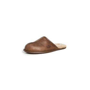 Imagem de UGG Pantufa masculina Scuff, Couro bronzeado, 39