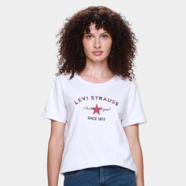 Imagem de Camiseta Levis Perfect Tee Feminina, Branco, M
