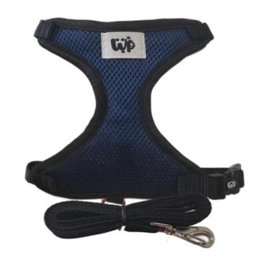 Imagem de Coleira colete peitoral pp azul  - WEEK PET