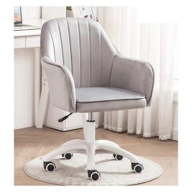 Imagem de Cadeira de mesa de escritório cadeiras de escritório com rodas, cadeira giratória sem braços confortável, giratória ajustável, cadeira executiva ergonômica para escritório executivo