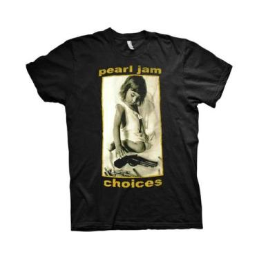 Imagem de Camiseta Masculina Com Estampa Black Pearl Jam, Retrô, Banda De Rock, 