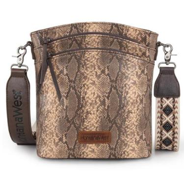 Imagem de Bolsa tiracolo Montana West Vegan em couro com alça de guitarra