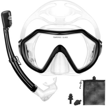 Imagem de Equipamento de mergulho PIYAZI Dry Adult Snorkel Kit para adultos