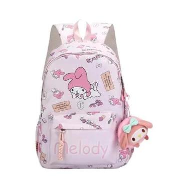 Imagem de Mochila Escolar De Animação Cute Hello Kitty Kuromi Cinnamoroll Para M