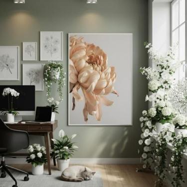 Imagem de Quadro Decorativo Marfim Vivo 70X50Cm Mold Preta - Quadros On-Line