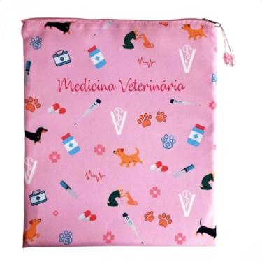 Imagem de Matellassê - Porta Jaleco Enfermagem Medicina Porta Estetoscópio Organizador de bolsa Necessaire Personalizado Biomedicina Fisioterapia Veterinária Odontologia Nutrição (VETERINÁRIA)