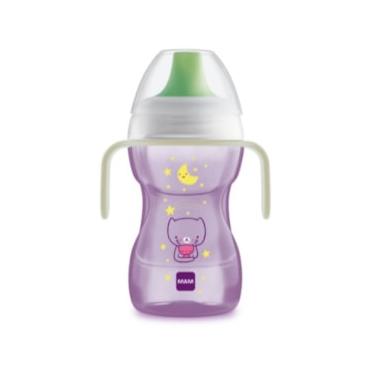 Imagem de Copo MAM Fun To Drink Night 270 ml - Rosa