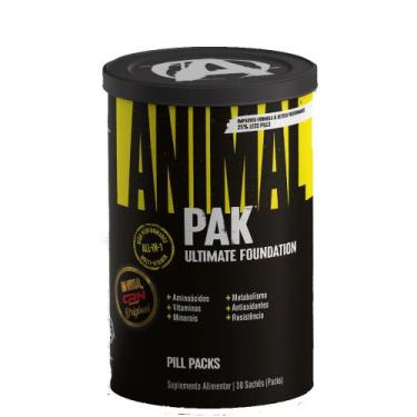 Imagem de Suplemento em Cápsula Animal Pak Powder 360g 30 sachês (Packs) - Unive
