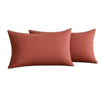 Imagem de kit 2 almofadas baguete 50cmx30cm"enchimento incluso"(Rose)