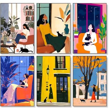 Imagem de Okarina Kit de pintura por números para adultos iniciantes e adultos, kit de pintura por números em tela, gato preto faça você mesmo, kits de pintura a óleo acrílica por números para decoração de casa