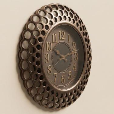 Imagem de Relógio De Parede Decorativo Vazado Elegante Vintage De 40cm - Genéric