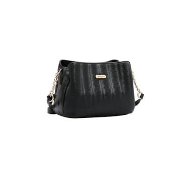 Imagem de Bolsa Chenson para Dia a Dia - 3 Divisórias - 3 Bolsos - Antifurto - Alça de Mão - Tiracolo Regulável - Preto - 3485320