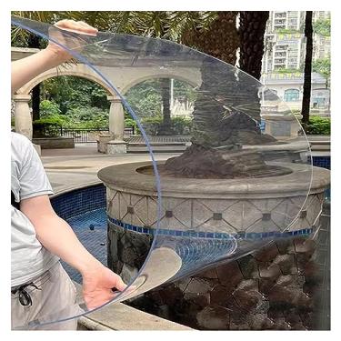 Imagem de Folhas de acrílico C flexíveis - 1,22 x 2 m, painéis de plástico dobráveis de 1,2 mm de espessura com película protetora para artesanato DIY, decoração de casa, projetos ao ar livre