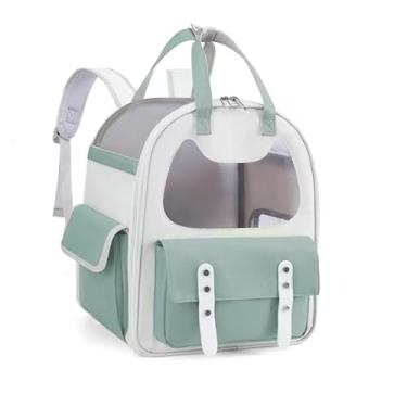 Imagem de Mochila Transporte Pet: Viagem, Avião – Bolsa para Cães e Gatos Pequenos (Até 6kg) – Segura e Espaçosa(VERDE)