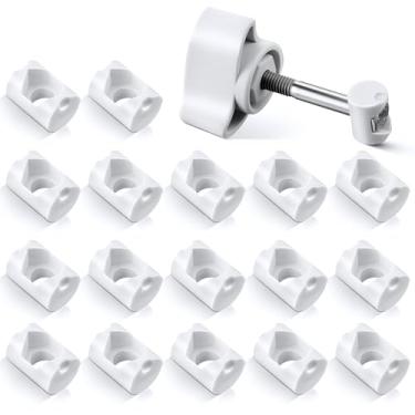 Imagem de Pacote com 18 porca de barril de fixação de tampa compatível com filtro de recipiente Fluval FX6 FX5 FX4 FX2, peça de substituição de fixador de tampa de filtro de aquário, acessórios de braçadeira de