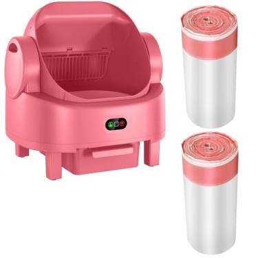 Imagem de Sacos de caixa de areia para gatos para caixa de areia aberta autolimpante para gatos, vermelho claro