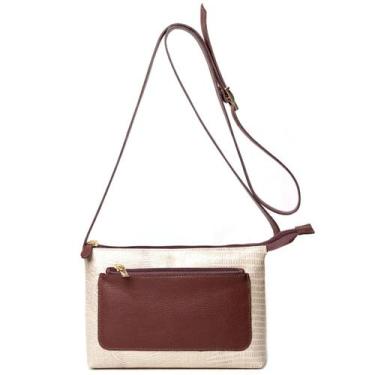 Imagem de Bolsa Transversal em Couro Artlux 9066, Creme